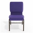 Flash Furniture Hercules Church Stacking Guest Chair in Purple