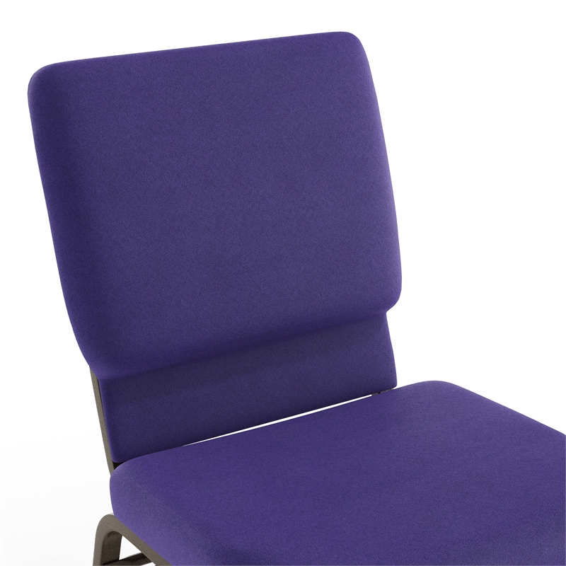 Flash Furniture Hercules Church Stacking Guest Chair in Purple