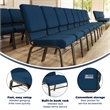 Flash Furniture Hercules Church Stacking Guest Chair in Navy Blue