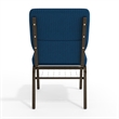 Flash Furniture Hercules Church Stacking Guest Chair in Navy Blue