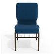Flash Furniture Hercules Church Stacking Guest Chair in Navy Blue