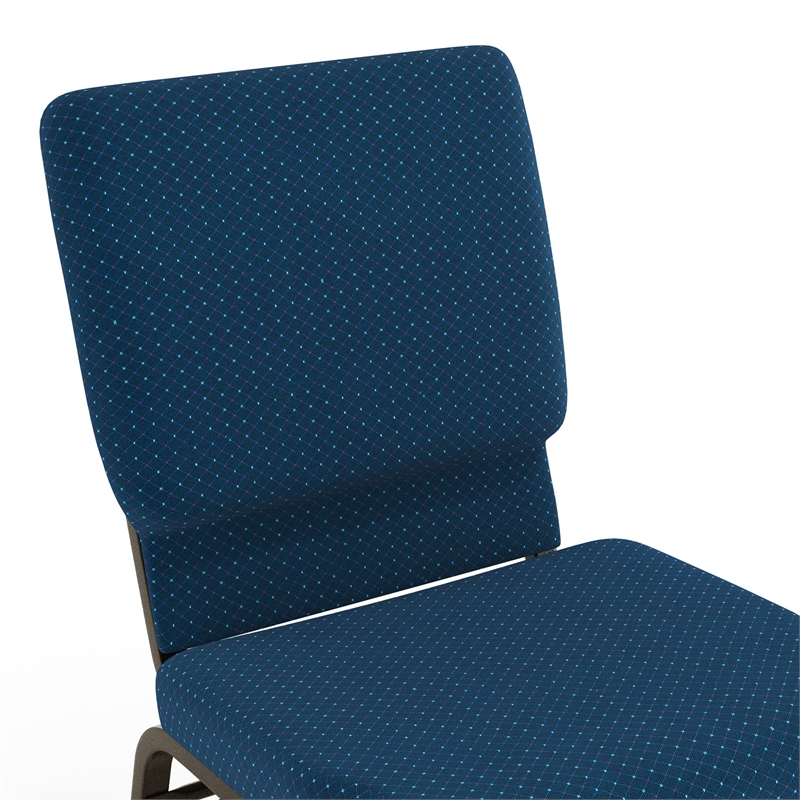 Flash Furniture Hercules Church Stacking Guest Chair in Navy Blue