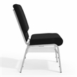 Flash Furniture Hercules Church Stacking Guest Chair in Black
