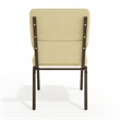 Flash Furniture Hercules Stacking Church Stacking Chair in Beige