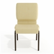 Flash Furniture Hercules Stacking Church Stacking Chair in Beige
