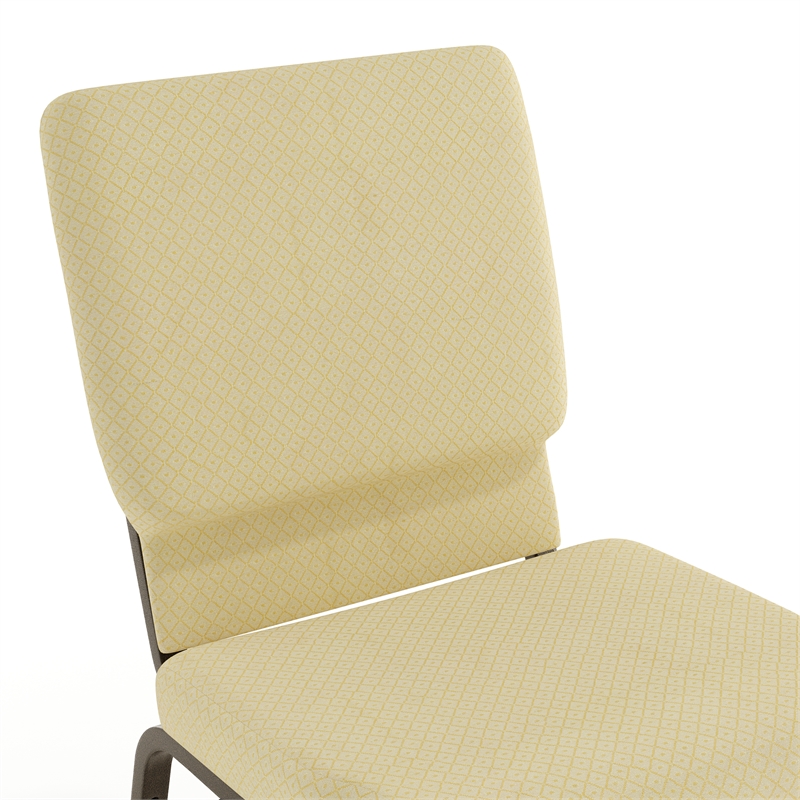 Flash Furniture Hercules Stacking Church Stacking Chair in Beige