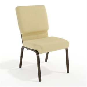 Flash Furniture Hercules Stacking Church Stacking Chair in Beige