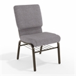 Flash Furniture Hercules Church Stacking Guest Chair in Gray