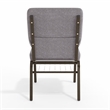 Flash Furniture Hercules Church Stacking Guest Chair in Gray