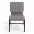 Flash Furniture Hercules Church Stacking Guest Chair in Gray