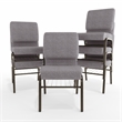 Flash Furniture Hercules Church Stacking Guest Chair in Gray