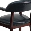 Flash Furniture Luxurious Conference Guest Chair in Blue with Casters