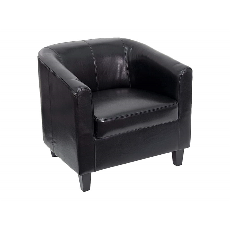 Flash Furniture Office Guest Chair in Black