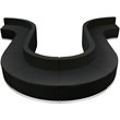 Flash Furniture Hercules Alon 10 Piece Reception Seating in Black