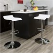 Flash Furniture Backless Bar Stool in White