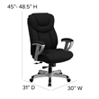Flash Furniture Hercules Series Tall Office Chair with Arms in Black