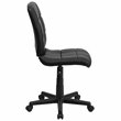 Flash Furniture Mid Back Quilted Office Swivel Chair in Black
