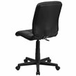 Flash Furniture Mid Back Quilted Office Swivel Chair in Black