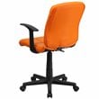 Flash Furniture Mid Back Quilted Office Swivel Chair with Arms in Orange
