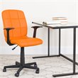 Flash Furniture Mid Back Quilted Office Swivel Chair with Arms in Orange