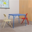 Flash Furniture 3 Pc Kids Folding Table Set In Blue