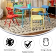 Flash Furniture 5 Pc Kids Folding Table Set In Blue