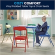 Flash Furniture 5 Pc Kids Folding Table Set In Blue