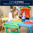 Flash Furniture 5 Pc Kids Folding Table Set In Blue