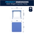 Flash Furniture 5 Pc Kids Folding Table Set In Blue
