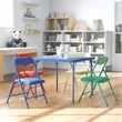 Flash Furniture 5 Pc Kids Folding Table Set In Blue
