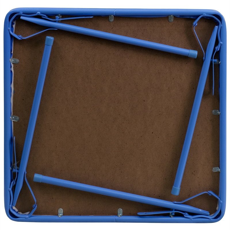 Flash Furniture Kids Folding Table in Blue