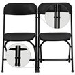Flash Furniture Plastic Ganging Clips in Black