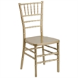 Flash Furniture Gold Resin Stacking Chiavari Dining Chair