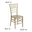 Flash Furniture Gold Resin Stacking Chiavari Dining Chair