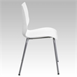 Flash Furniture Hercules Stacking Chair with Lumbar Support in White