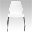 Flash Furniture Hercules Stacking Chair with Lumbar Support in White