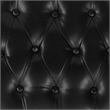 Flash Furniture Hard Tufted Vinyl Chiavari Chair Cushion in Black