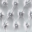 Flash Furniture Hard Tufted Vinyl Chiavari Chair Cushion in Silver