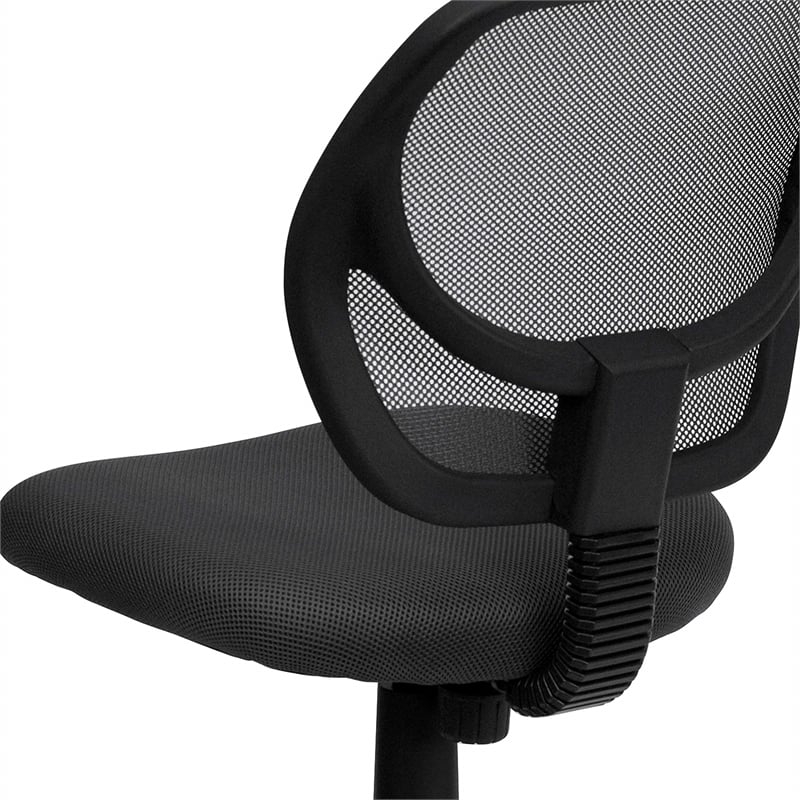 Flash Furniture Mid-Back Gray Mesh Task and Computer Office Chair