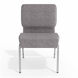 Flash Furniture Hercules Series Stacking Church Stacking Chair in Gray