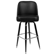 Flash Furniture Metal Barstool With Swivel Bucket Seat In Black