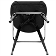 Flash Furniture Metal Barstool With Swivel Bucket Seat In Black