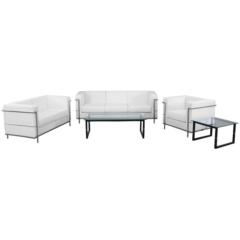 Flash Furniture Hercules Regal Series Reception Set in White