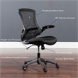 Flash Furniture Mid-Back Mesh Office Chair in Black