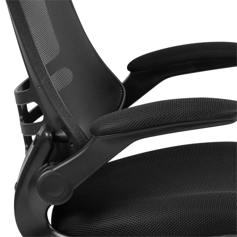 Flash Furniture Mid-Back Mesh Office Chair in Black
