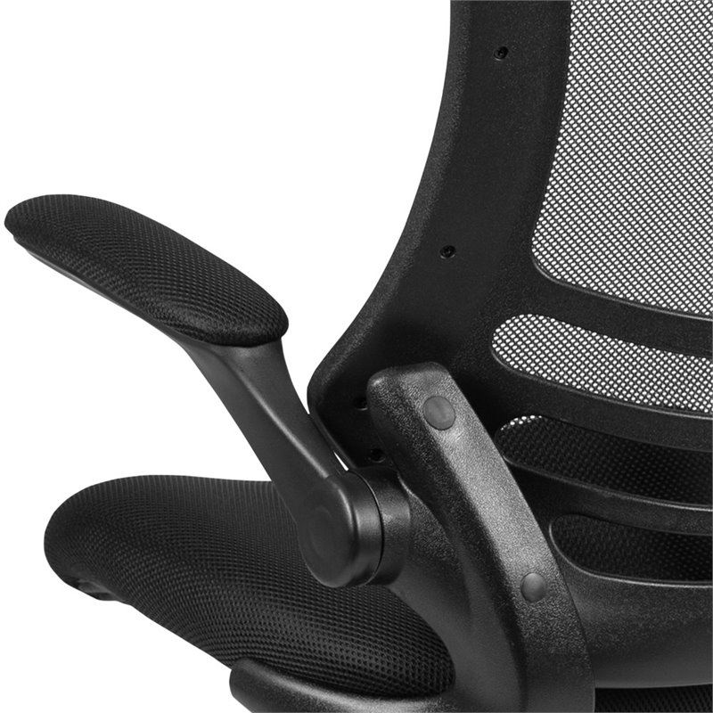 Flash Furniture Mid-Back Mesh Office Chair in Black