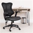 Flash Furniture High Back Mesh Leather Office Chair in Black