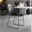 Flash Furniture Hercules Air Vent Sled Base Stacking Chair in Black