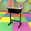 Flash Furniture Student Desk in Black and Gray