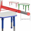 Flash Furniture Plastic Activity Table in Blue